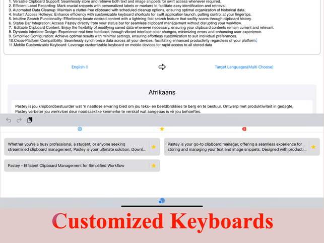 ‎Pastey - Efficient Clipboard ! Screenshot