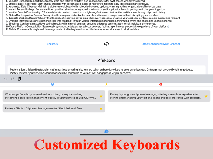 Pastey - Efficient Clipboard