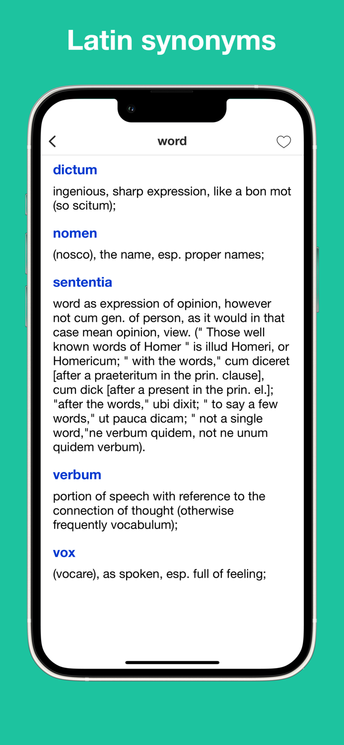Latin synonym handbook