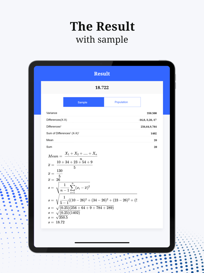 Standard Deviation -Calculator