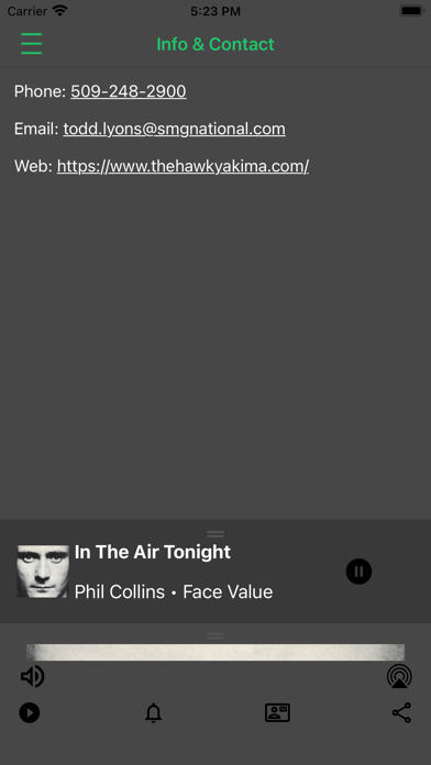105.7 FM THE HAWK YAKIMA Screenshot