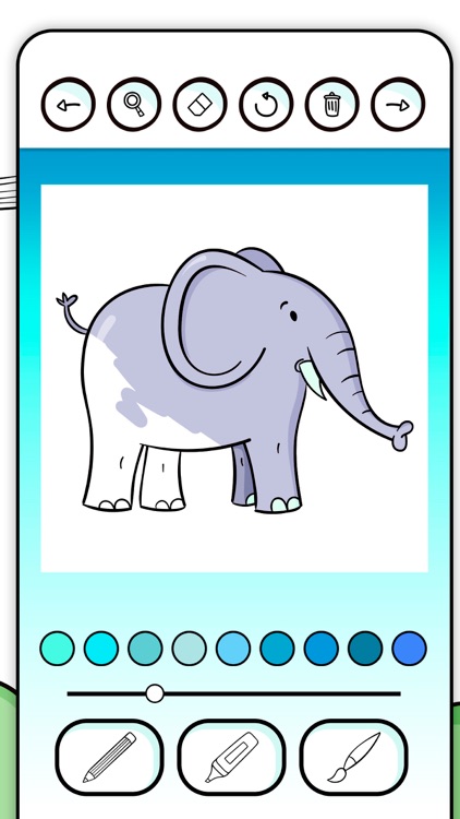 Paint animals in the jungle