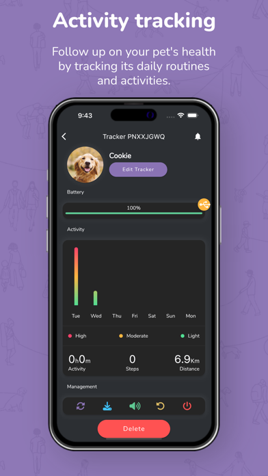 Fondle Pet Tracking Screenshot