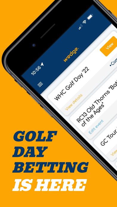 wedge. Golf Day Betting App Screenshot