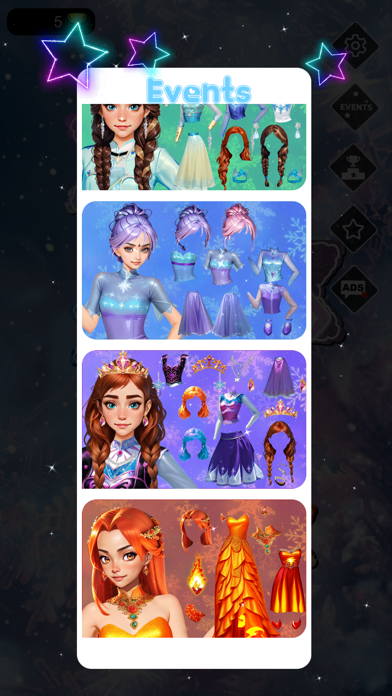 Ice vs Fire magic dress up Screenshot
