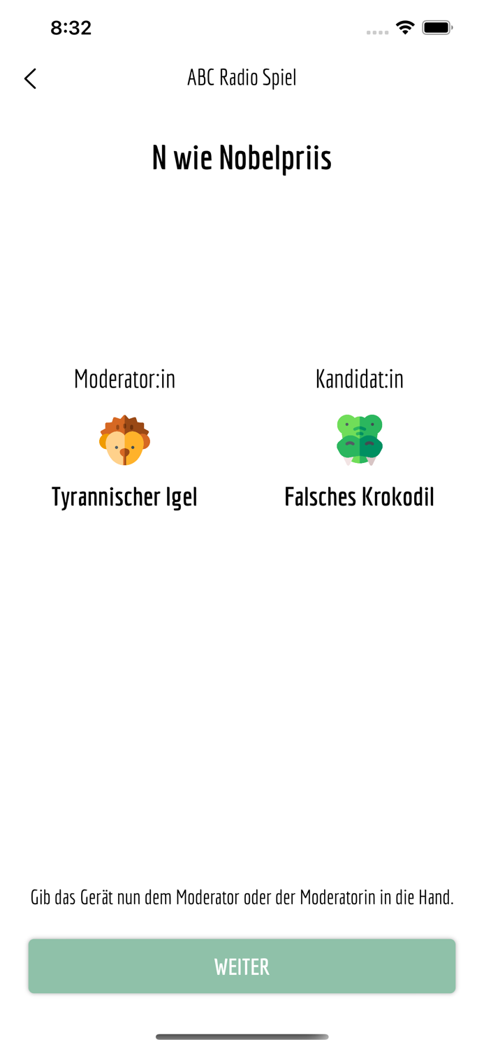 ABC Radio Spiel Schweizer Ed