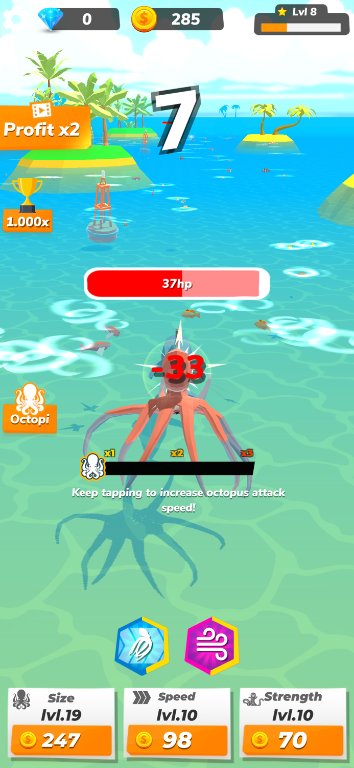 Idle Octopus Mega Tycoon Game