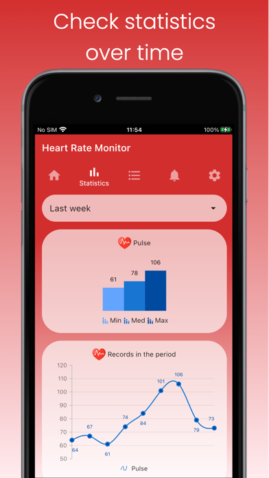 Heart Rate Monitor Tracker Screenshot