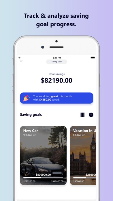 Savings Goal: Piggy Bank Screenshot