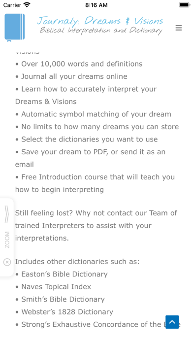 Journaly: Dream Interpretation Screenshot