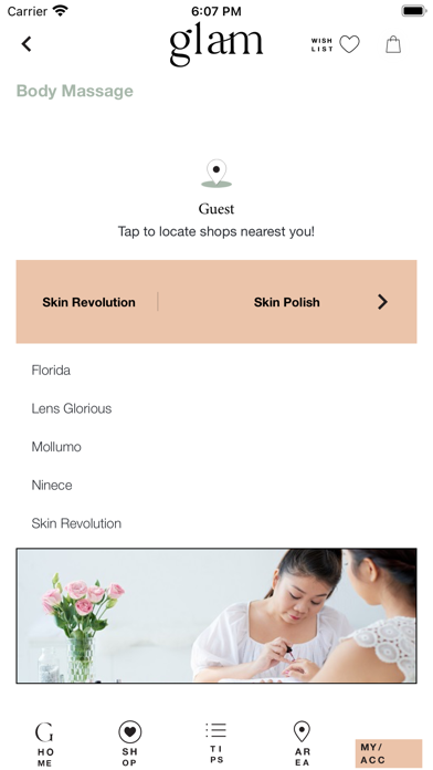 GLAM BEAUTY Screenshot