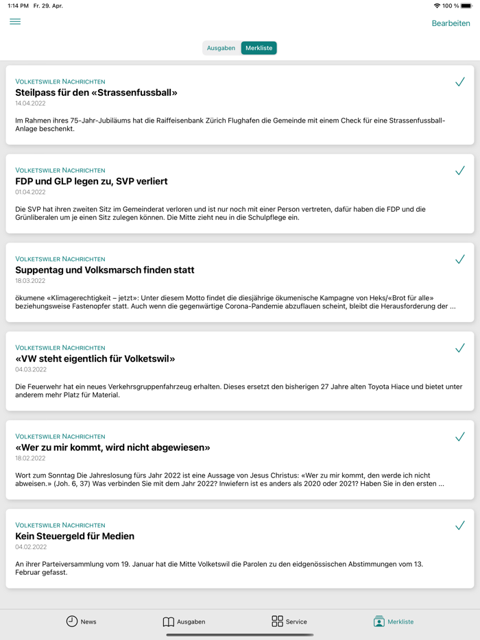 Volketswiler Nachrichten