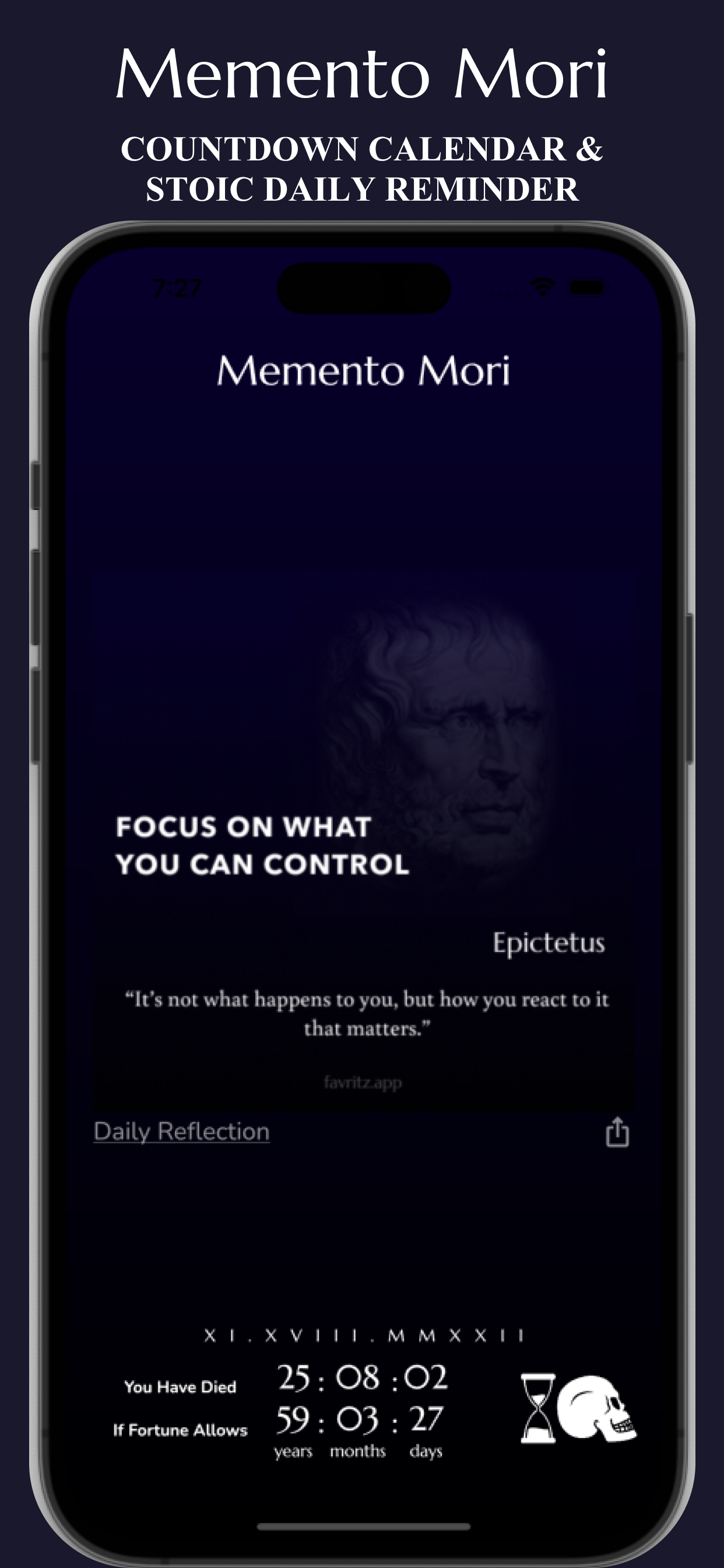 Memento Mori Stoic Reminder