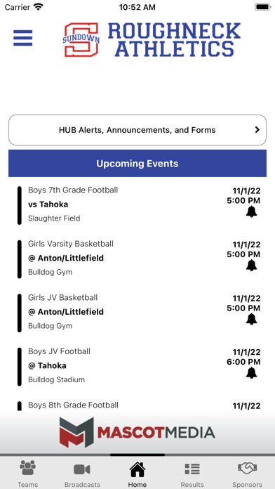 Sundown Roughnecks Athletics Screenshot