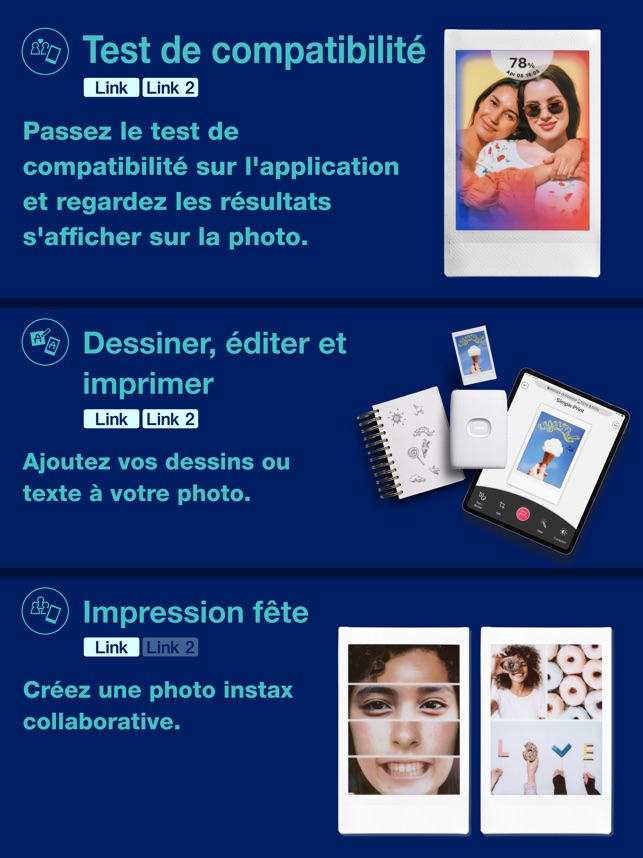 Imprimante Fuji instax produisant une impression à partir de l'application  iphone avec la même image affichée sur l'écran de l'iphone Photo Stock -  Alamy