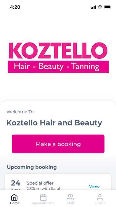 Koztello Hair and Beauty Screenshot