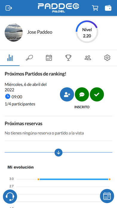 Paddeo Sports Screenshot