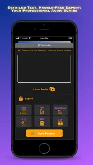 ai transcribe audio, video iphone screenshot 3