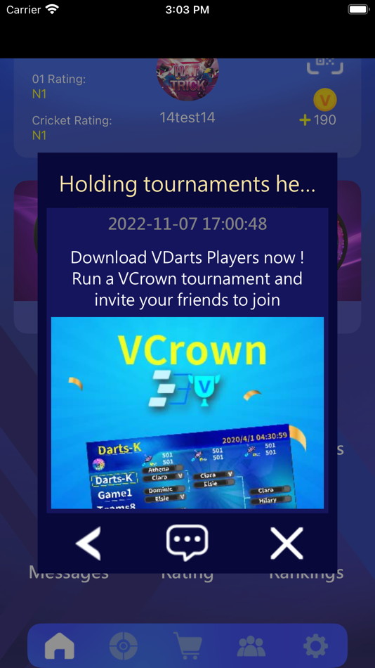 #2. VDarts (iOS) 由: Letswin Technology Company Limited
