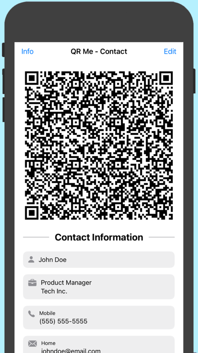 QR Me - Contact Screenshot
