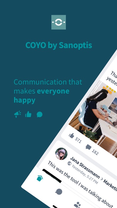 Screenshot 1 of COYO by Sanoptis App