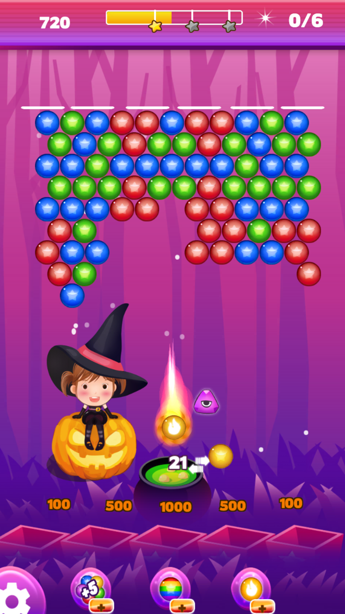 Bubble Shooter Dark Halloween