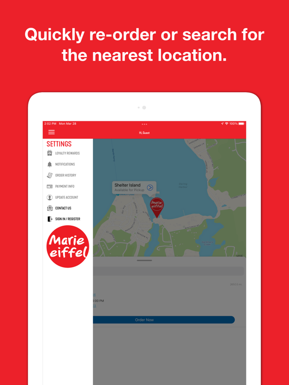 Marie Eiffel Market iPad screenshot 1 - Food & Drink app