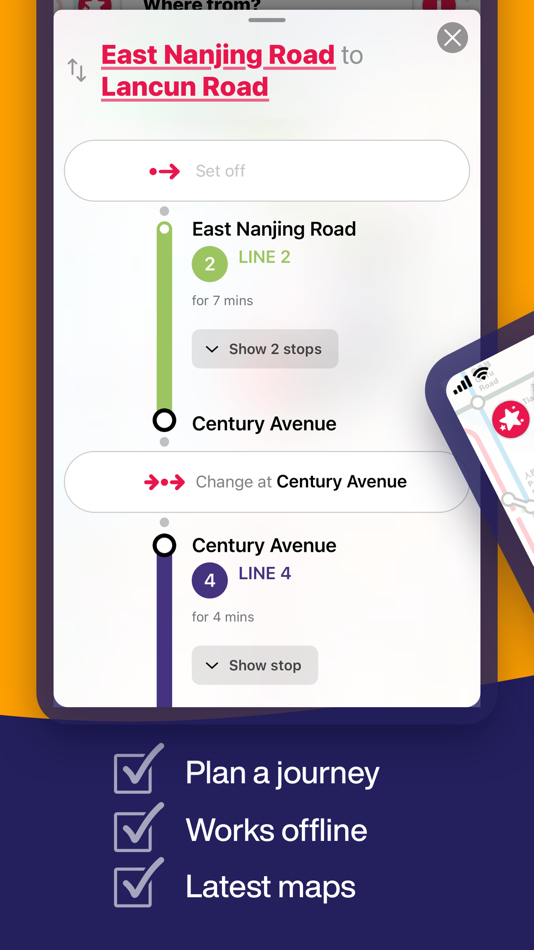 #3. Shanghai Interactive Metro Map (iOS) 由: Mapway Limited