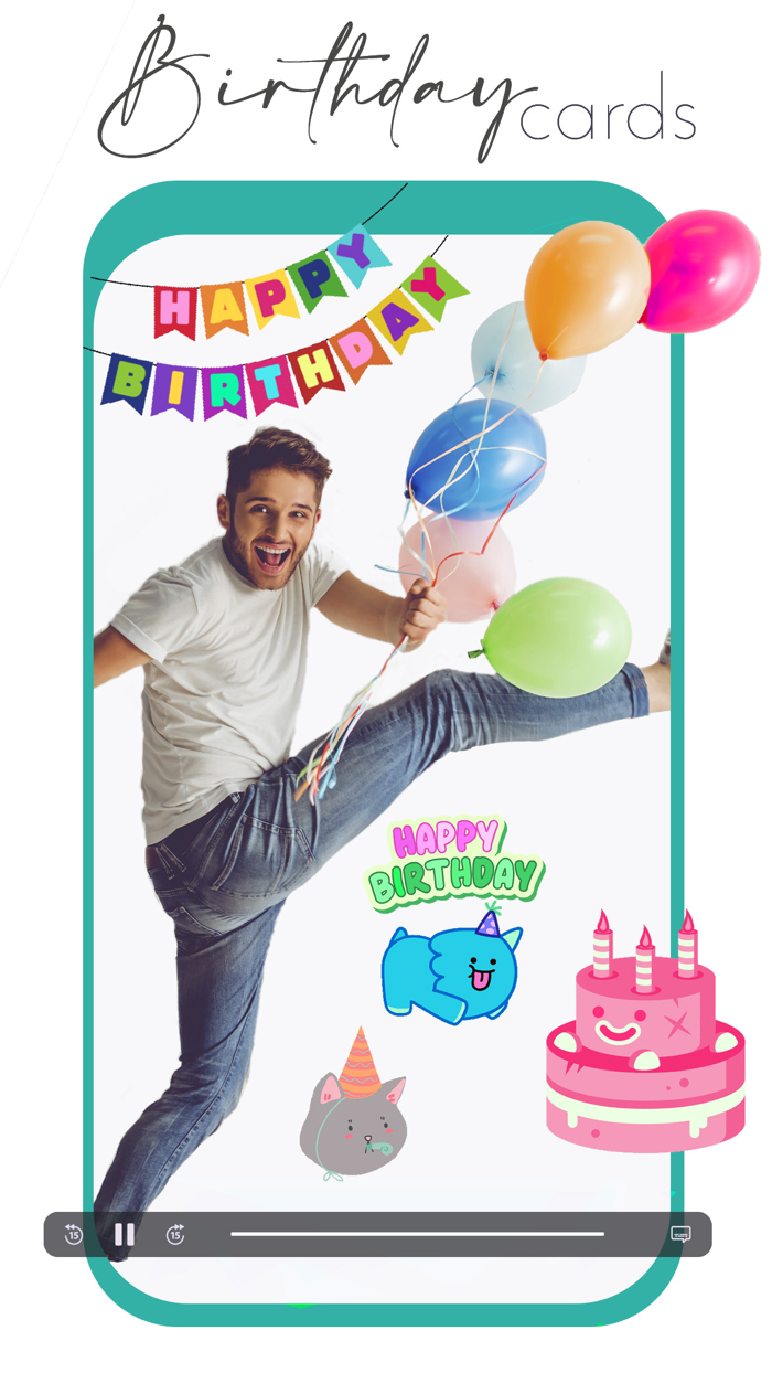 Happy Birthday Video Maker gif