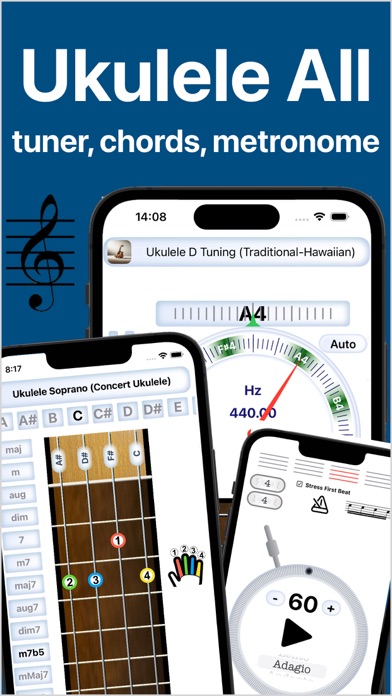 Screenshot #1 pour Ukulele All:Chords,Tuner,Tempo