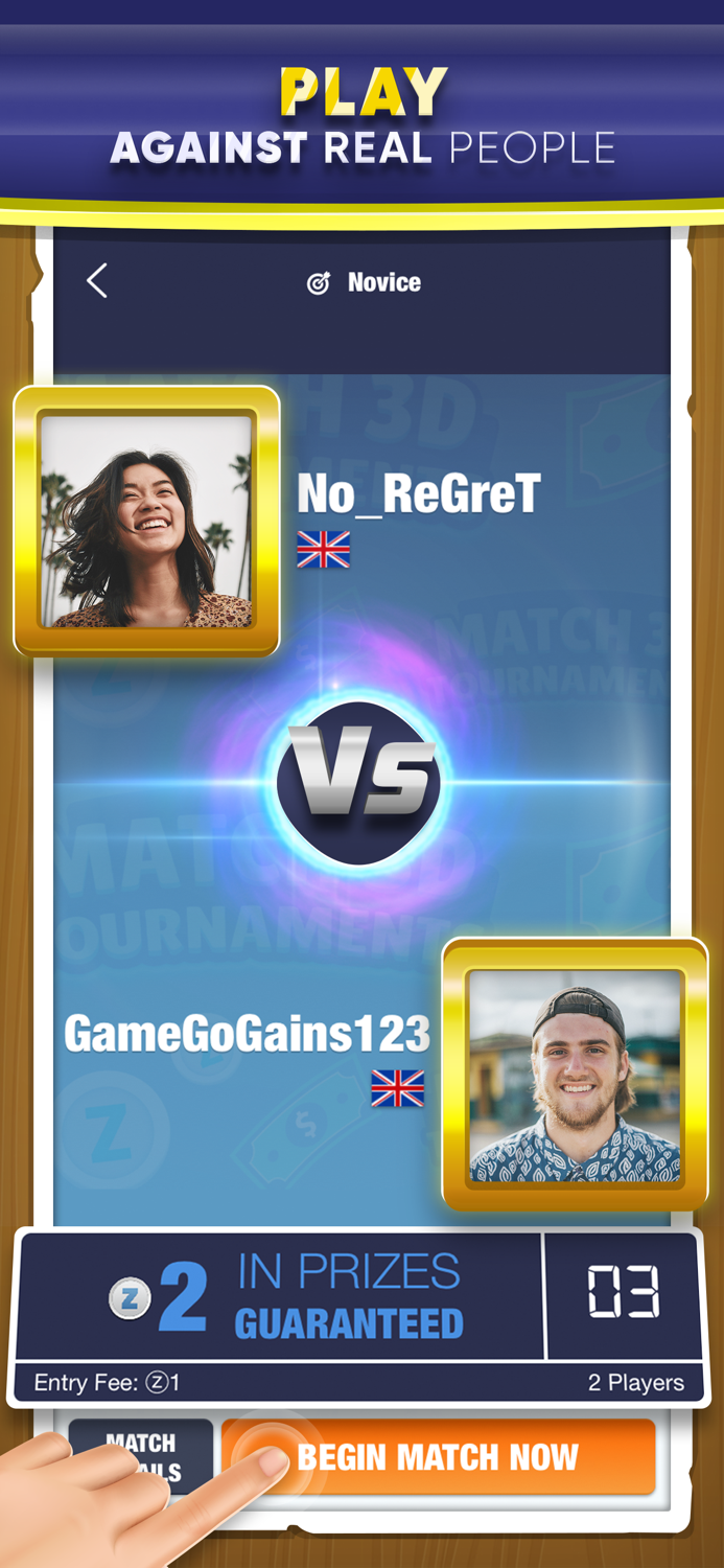 Match 3D Tournaments