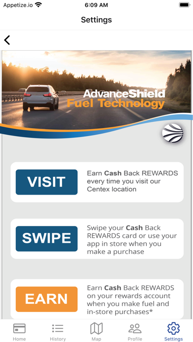 Centex Cashback Screenshot