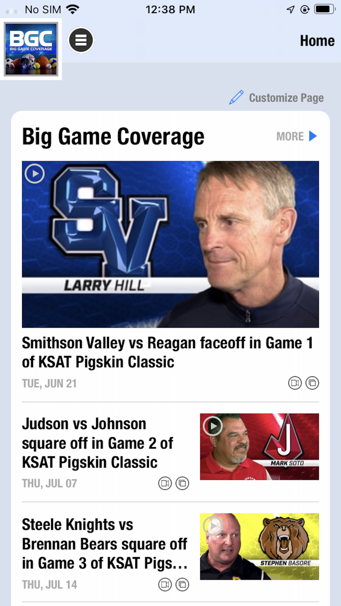 Big Game Coverage