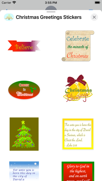 Christmas Greetings: Stickers Screenshot