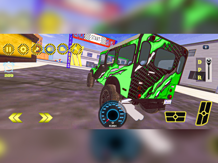 crazy jeep drive offroad taxi