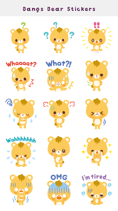 Bangs Bear Stickers Screenshot