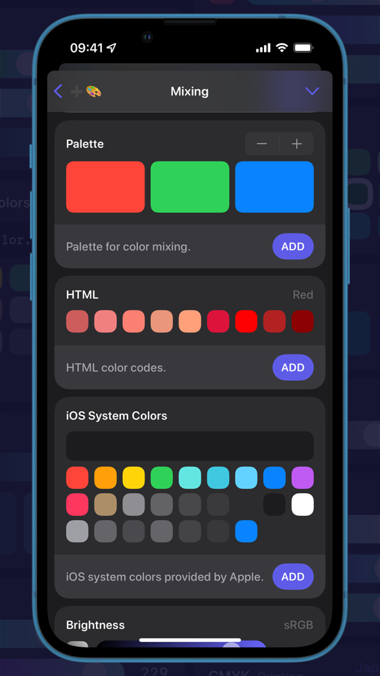 #5. Palette - Color Mixing (iOS) Podle: 思昊 刘