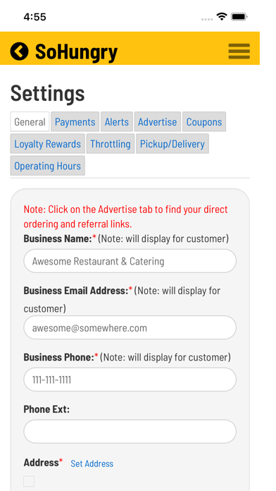 SoHungry.net Screenshot