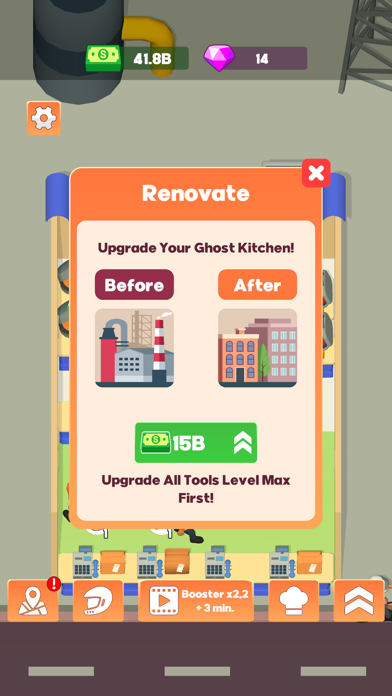 Cloud Kitchen - Idle Tycoon Screenshot