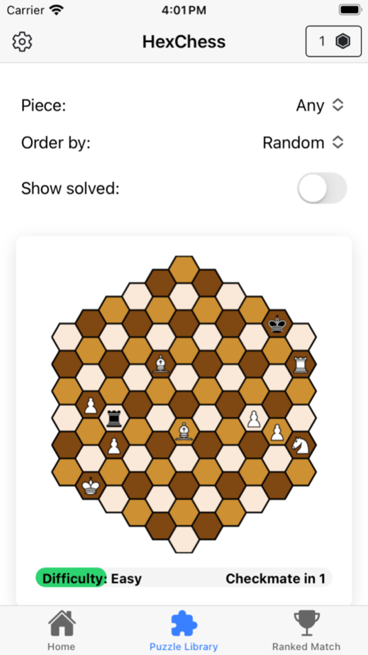 #7. Hexchess One (iOS) 由: Kevin Zhang