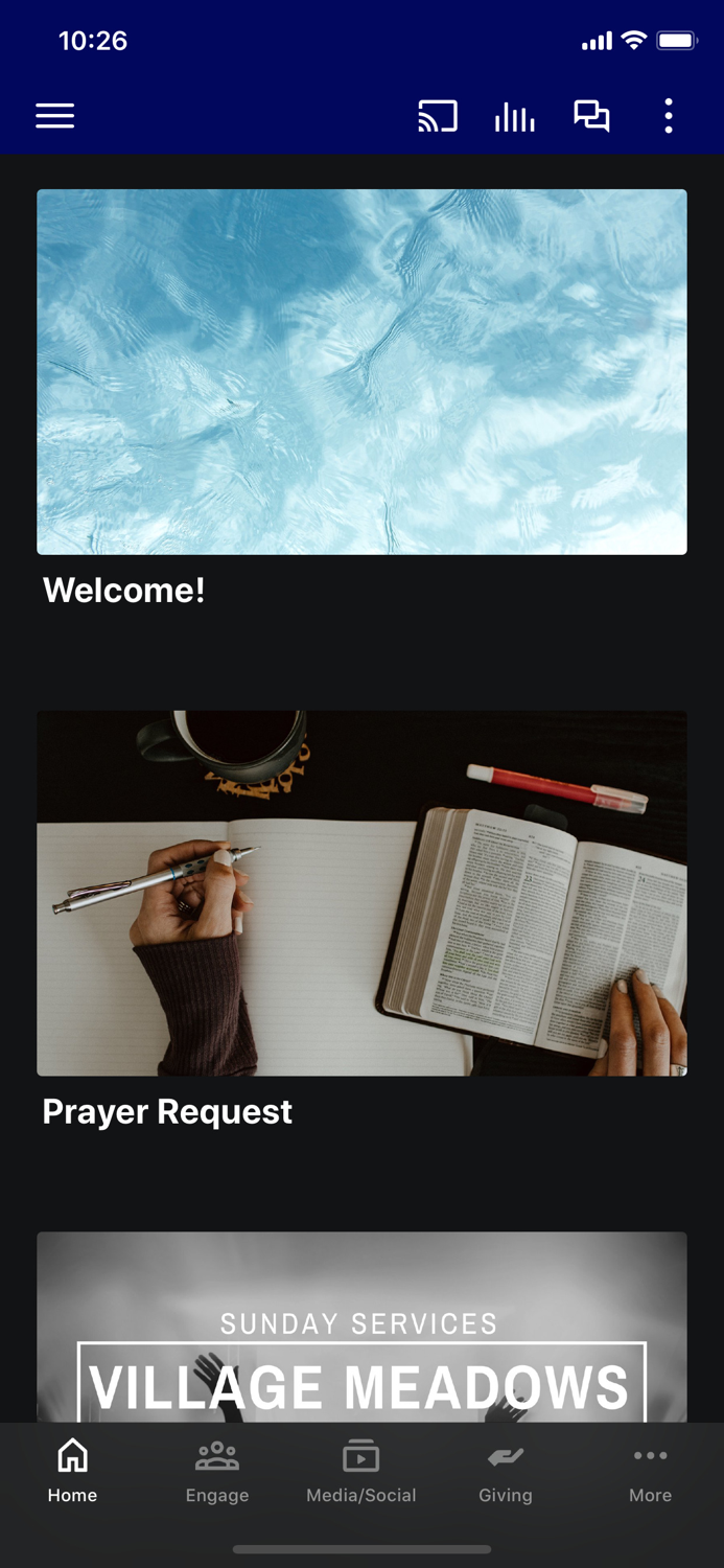 Village Meadows.Church