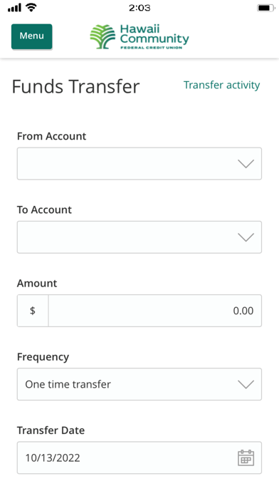 Hawaii Community FCU Mobile Screenshot