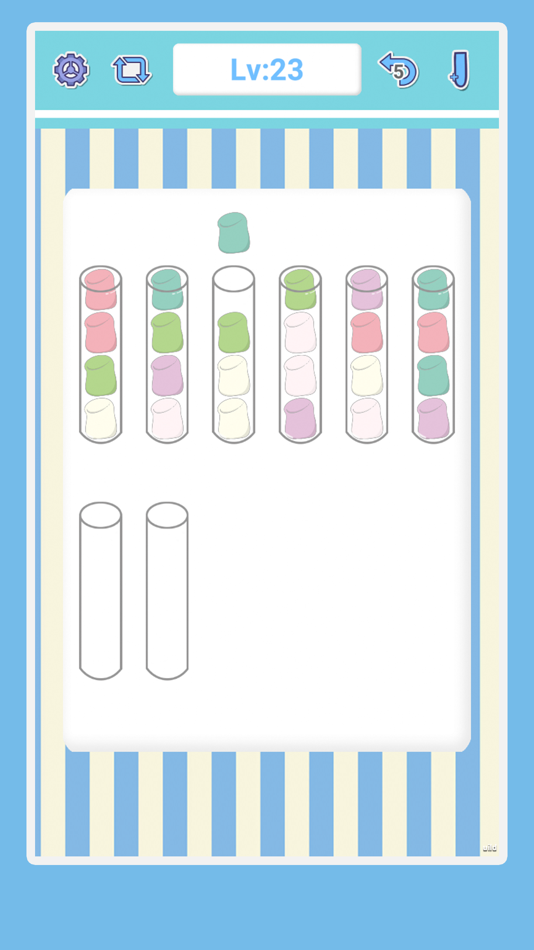 #2. 【カラーパズルゲーム】BeanSort (iOS) 由: C4.std