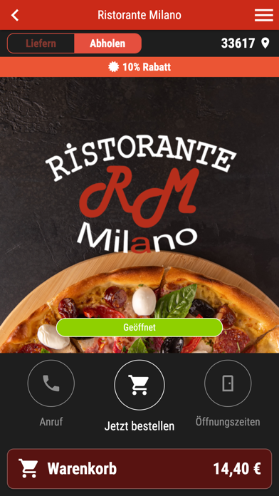 Ristorante Milano Bielefeld Screenshot