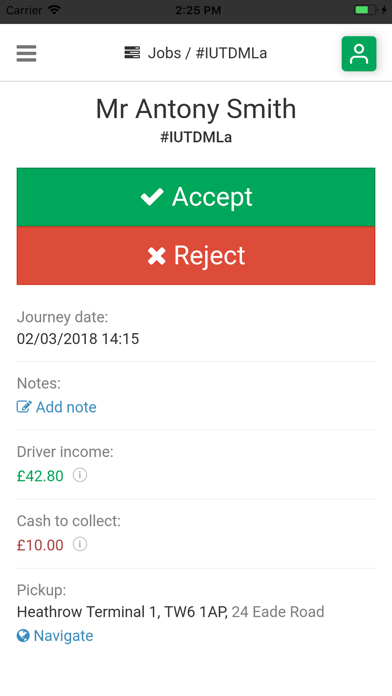 Easy Ride Transfers Partner Screenshot