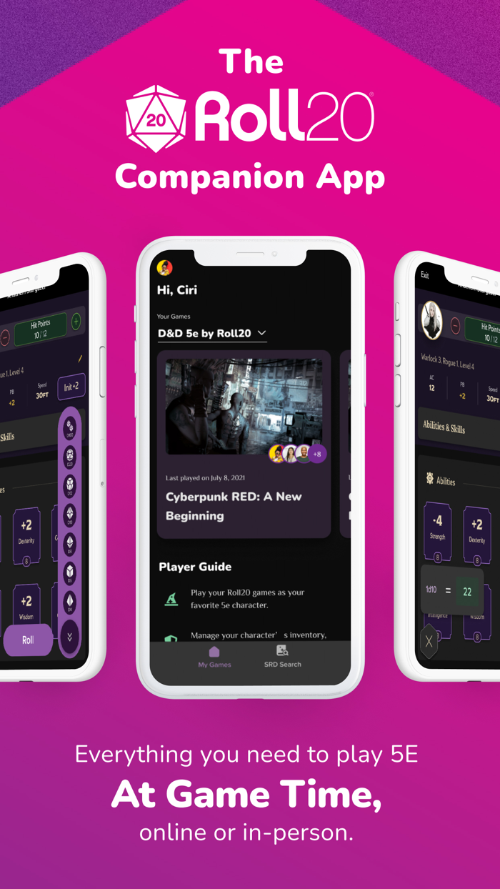 Roll20 - Character Sheets