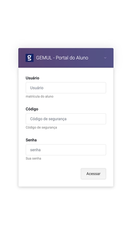 Portal Aluno Aparecida/GEMUL