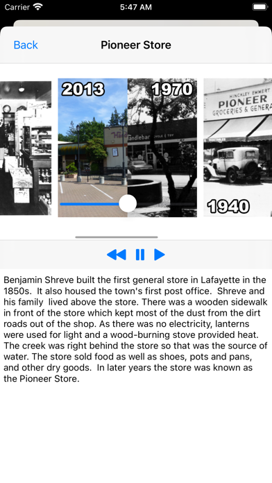 Lafayette History Screenshot