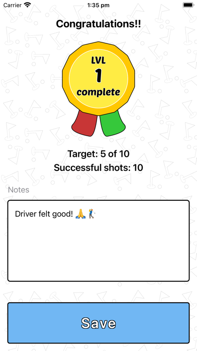Golf Trainer buddy Screenshot
