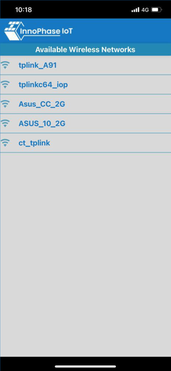 InnoPhaseIoT Wi-Fi Provisioner